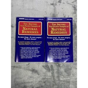 VTG Doctors Vest Pocket Sampler of NATURAL REMEDIES Prevention Magazine Lot of 2